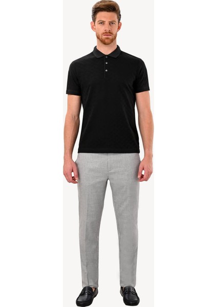 Erkek Siyah T-Shirt Polo Yaka modelleri