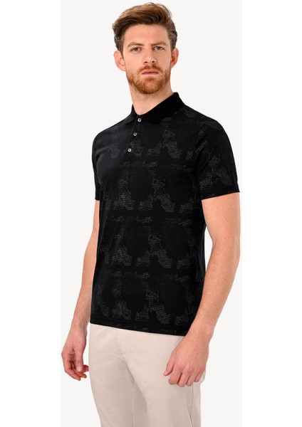 Erkek Siyah Gri T-Shirt Polo Yaka modelleri