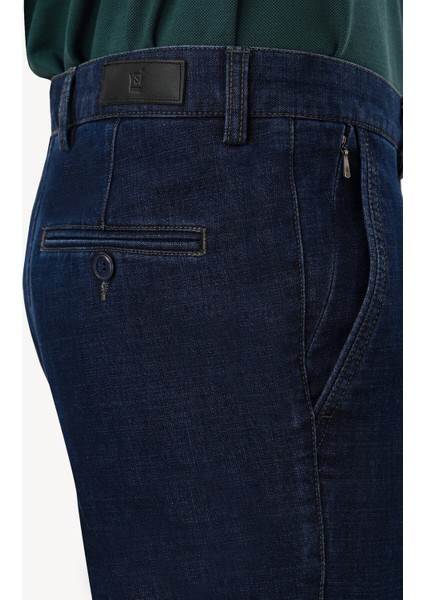 Erkek Lacivert Regular Fit Kot Pantolon