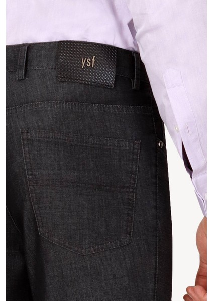 Erkek Füme Spor Kot Regular Fit Pantolon
