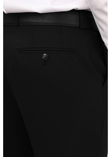 Erkek Siyah Sivri Yaka Yelekli Slim Fit Takım Elbise indirimleri