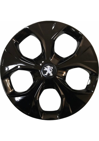 Peugeot 205 Uyumlu 14 Inç Piano Black Siyah Jant Kapağı 4 Adet
