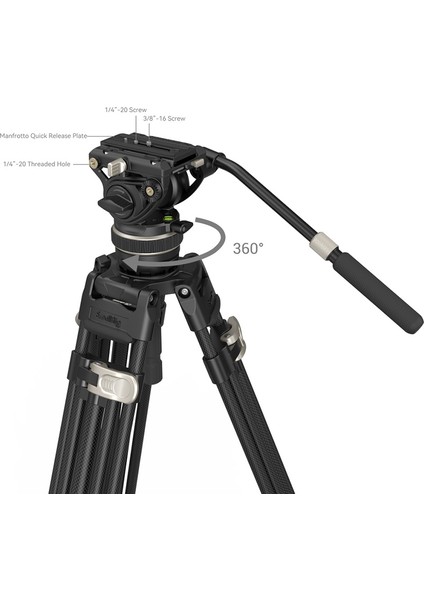 3989 AD-100 Carbon Video Tripod