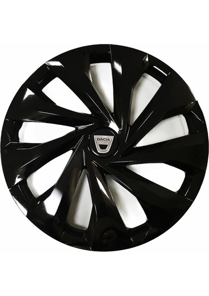 Dacia Duster Uyumlu 15 Inç 4 Adet Piano Black Siyah Jant Kapağı Takımı