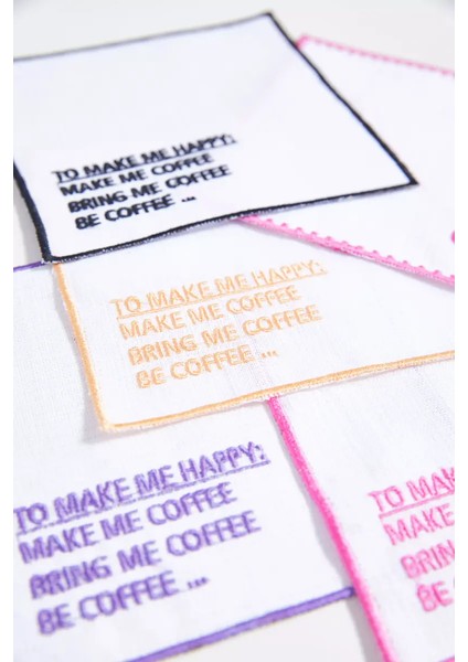 Coffee - Pembe Sunum Peçetesi fırsatları