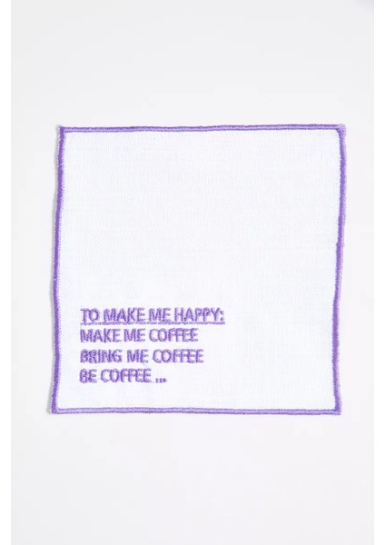 Coffee- Lila Sunum Peçetesi