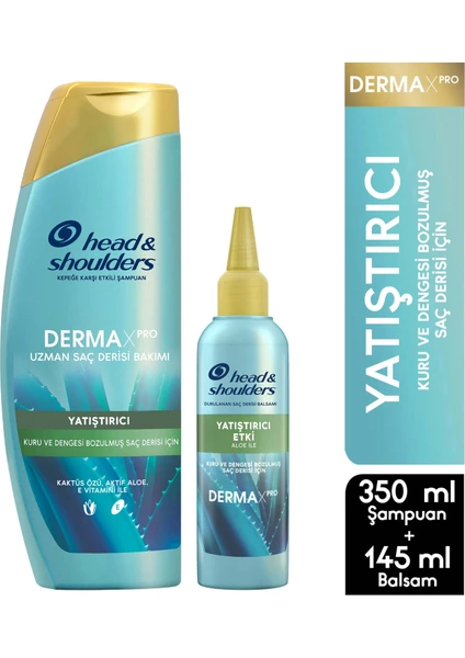 Head & Shoulders Derma x Pro Yatıştırıcı Seti 350 ml Şampuan + Balsam 145 ml