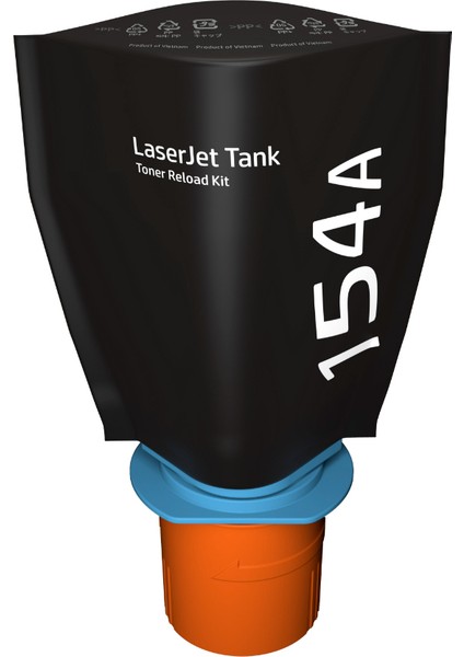 Baskistan Hp Laserjet Tank 1502W 154A W1540A Muadil Siyah Toner Dolum Seti