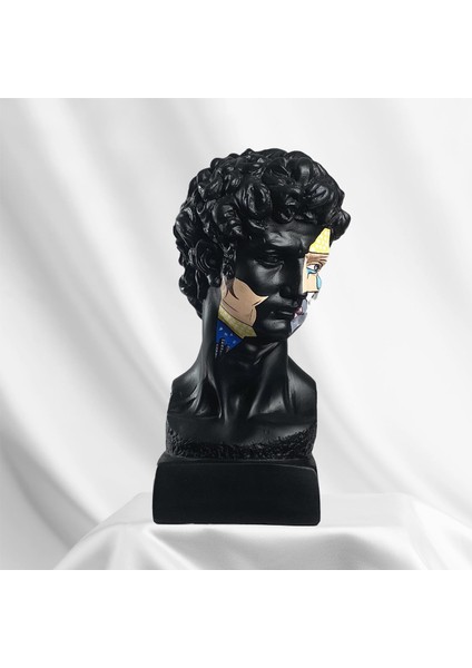 David "pop Art Black" Heykel, Büyük Boy Büst, Özel Tasarım Dekoratif Heykel, David fiyatları