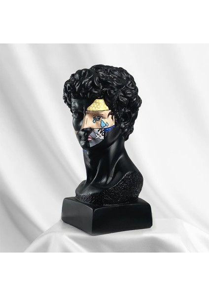David "pop Art Black" Heykel, Büyük Boy Büst, Özel Tasarım Dekoratif Heykel, David modelleri