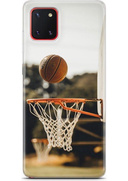 Samsung Galaxy A81 Kılıf Uv Baskılı Abxbi 9 Kapak Basket Top