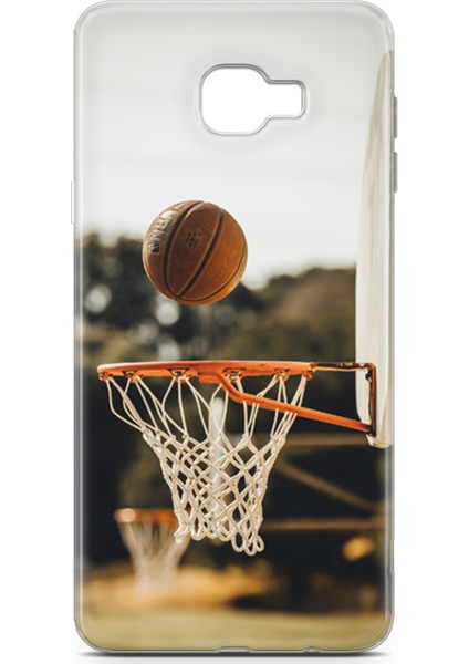 Samsung Galaxy C7 Kılıf Uv Baskılı Abxbi 9 Arka Kapak Basket Top