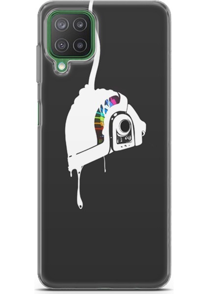 Samsung Galaxy M12 Kılıf Uv Baskılı Abxbi 4 Arka Kapak Renkli Kask