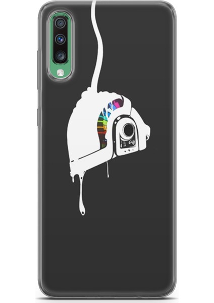 Samsung Galaxy A50 Kılıf Uv Baskılı Abxbi 4 Telefon Kabı Renkli Kask