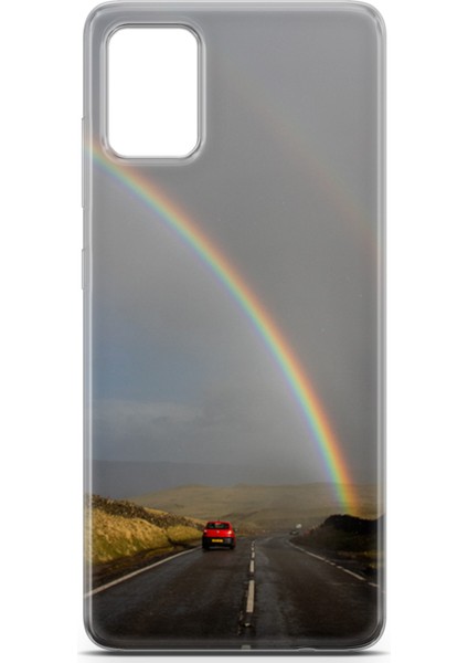 Samsung Galaxy A51 Kılıf Uv Baskılı Abxbi 6 Kapak Gökkuşağı fiyatları