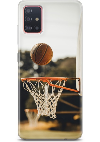 Samsung Galaxy A51 Kılıf Uv Baskılı Abxbi 9 Darbe Emici Basket Top