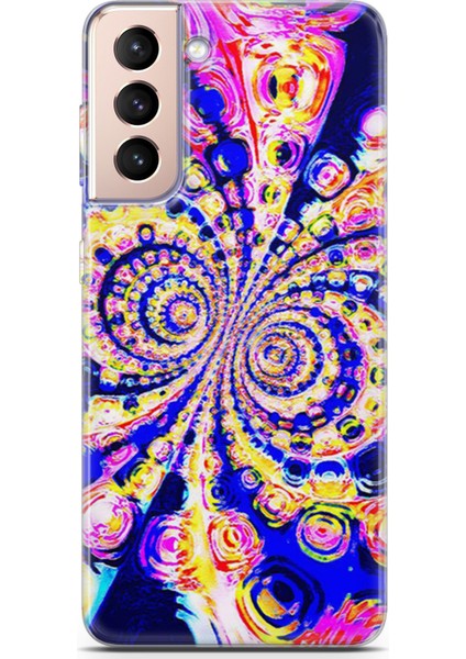 Samsung Galaxy S21 Plus Kılıf Uv Baskılı Abxbi 1 Kapak Renkli Hipnoz