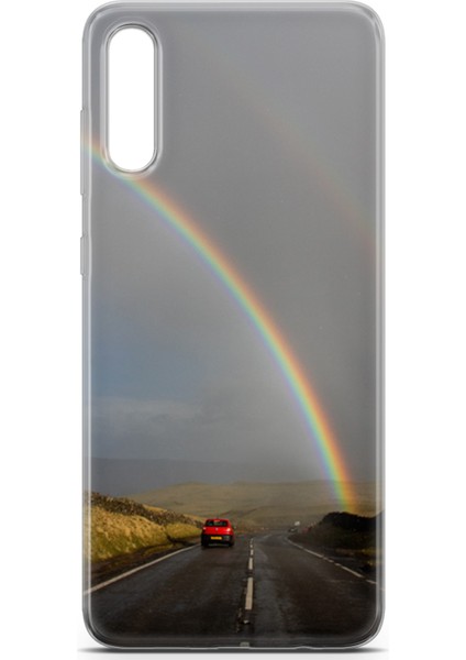 Samsung Galaxy A50 Kılıf Uv Baskılı Abxbi 6 Silikon Gökkuşağı fiyatları