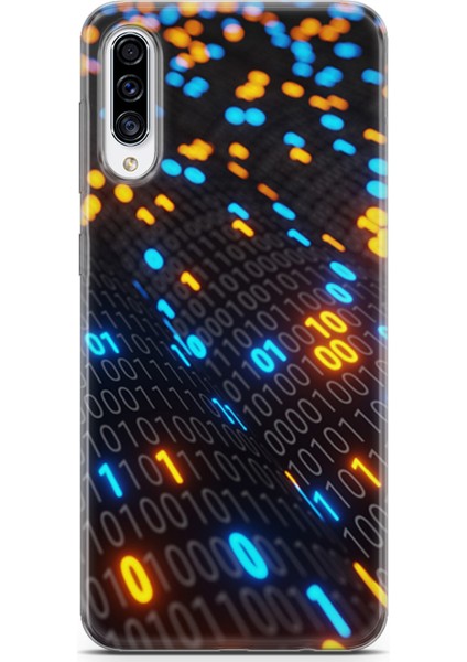 Samsung Galaxy A70S Kılıf Uv Baskılı Abxbi 5 Kapak Binary Kod
