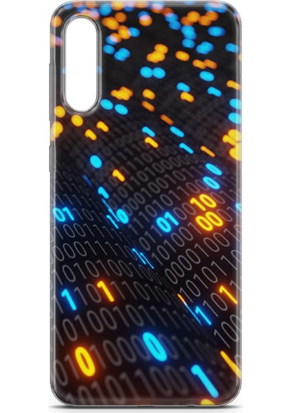 Samsung Galaxy A70S Kılıf Uv Baskılı Abxbi 5 Kapak Binary Kod