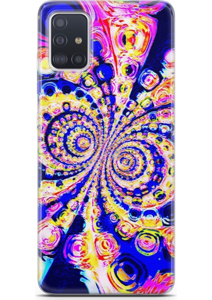 Samsung Galaxy A71 Kılıf Uv Baskılı Abxbi 1 Telefon Kabı Renkli Hipnoz