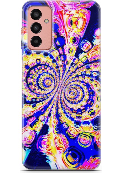 Samsung Galaxy M13 Kılıf Uv Baskılı Abxbi 1 Desenli Renkli Hipnoz