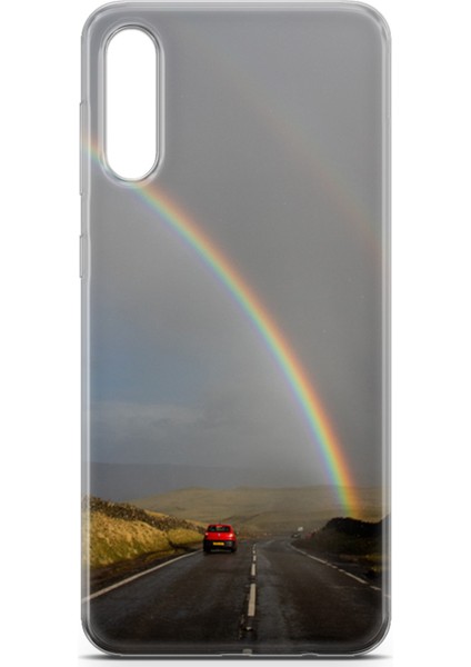 Samsung Galaxy A70S Kılıf Uv Baskılı Abxbi 6 Kapak Gökkuşağı fiyatları