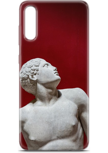 Samsung Galaxy A50 Kılıf Uv Baskılı Abxbi 2 Baskılı Heykel Kırmızı fiyatları