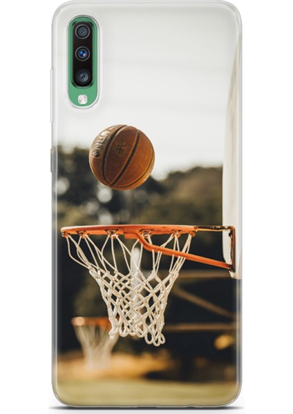 Samsung Galaxy A50 Kılıf Uv Baskılı Abxbi 9 Desenli Basket Top