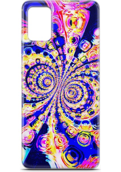 Samsung Galaxy A51 Kılıf Uv Baskılı Abxbi 1 Telefon Kabı Renkli Hipnoz