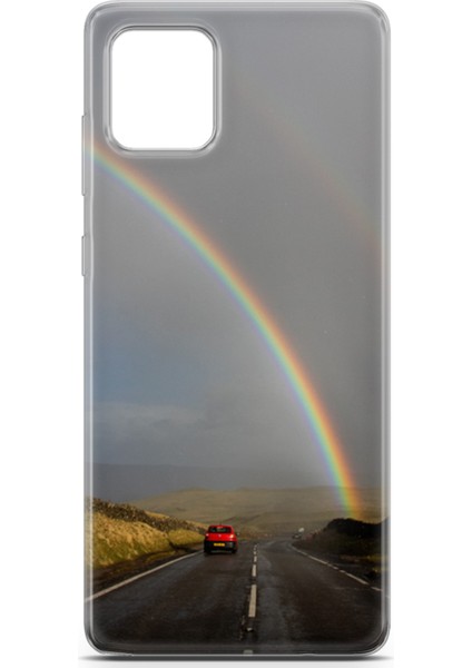 Samsung Galaxy A81 Kılıf Uv Baskılı Abxbi 6 Arka Kapak Gökkuşağı fiyatları