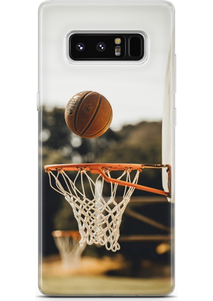 Samsung Galaxy Note 8 Kılıf Uv Baskılı Abxbi 9 Telefon Kabı Basket Top