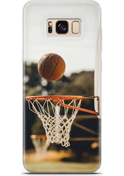 Samsung Galaxy S8 Kılıf Uv Baskılı Abxbi 9 Koruyucu Kılıf Basket Top