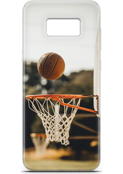 Samsung Galaxy S8 Kılıf Uv Baskılı Abxbi 9 Koruyucu Kılıf Basket Top