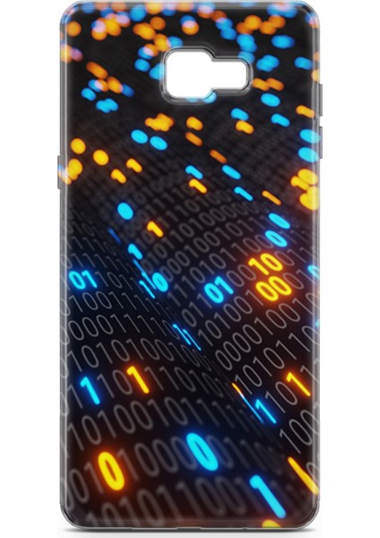 Samsung Galaxy C9 Kılıf Uv Baskılı Abxbi 5 Koruma Kılıfı Binary Kod