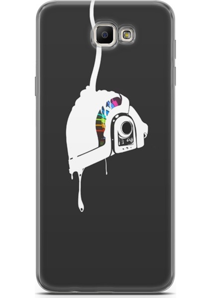 Samsung Galaxy J7 Prime Kılıf Uv Baskılı Abxbi 4 Darbe Emici Renkli Kask