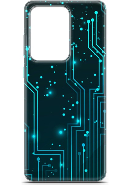 Samsung Galaxy S20 Ultra Kılıf Uv Baskılı Abxbi 7 Darbe Emici Devreler Tron