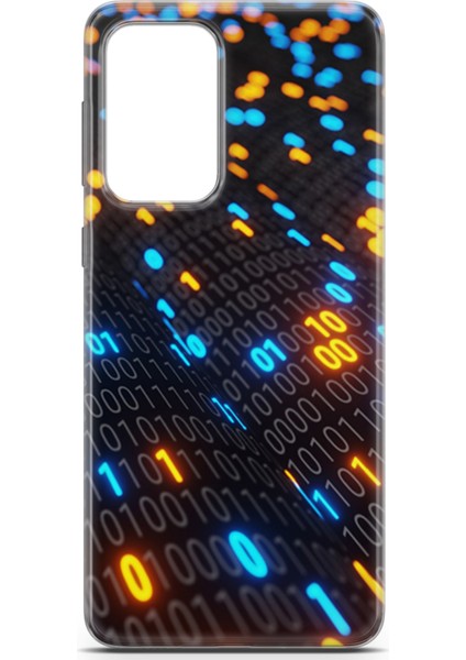Samsung Galaxy A33 5g Kılıf Uv Baskılı Abxbi 5 Desenli Binary Kod