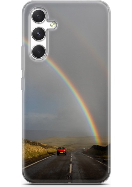 Samsung Galaxy A54 5g Kılıf Uv Baskılı Abxbi 6 Koruyucu Kılıf Gökkuşağı