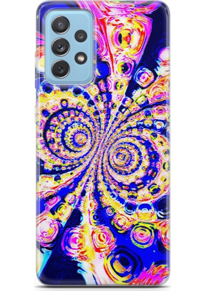 Samsung Galaxy A52S Kılıf Uv Baskılı Abxbi 1 Desenli Renkli Hipnoz