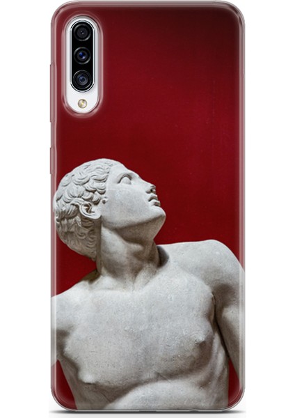 Samsung Galaxy A70S Kılıf Uv Baskılı Abxbi 2 Kapak Heykel Kırmızı