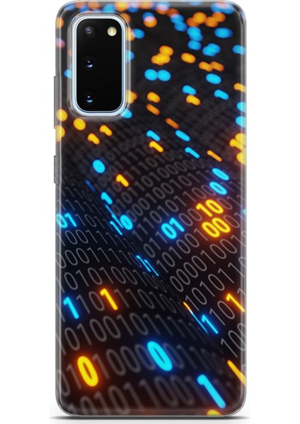 Samsung Galaxy S20 Kılıf Uv Baskılı Abxbi 5 Kapak Binary Kod