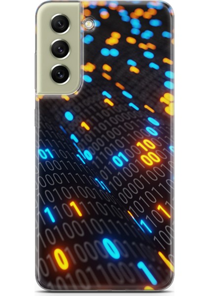 Samsung Galaxy S21 Fe Kılıf Uv Baskılı Abxbi 5 Kapak Binary Kod