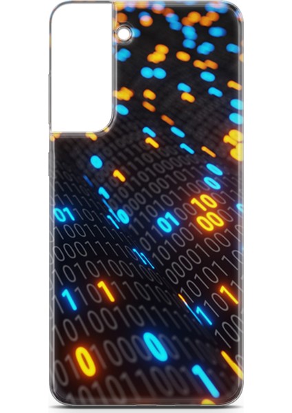 Samsung Galaxy S21 Fe Kılıf Uv Baskılı Abxbi 5 Kapak Binary Kod
