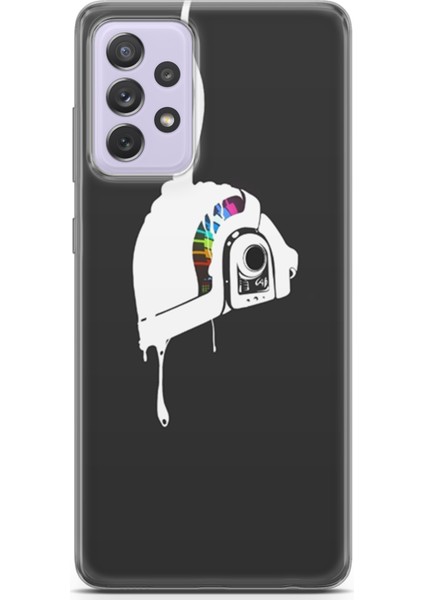 Samsung Galaxy A52 Kılıf Uv Baskılı Abxbi 4 Silikon Renkli Kask