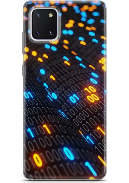 Samsung Galaxy Note 10 Lite Kılıf Uv Baskılı Abxbi 5 Tasarım Binary Kod