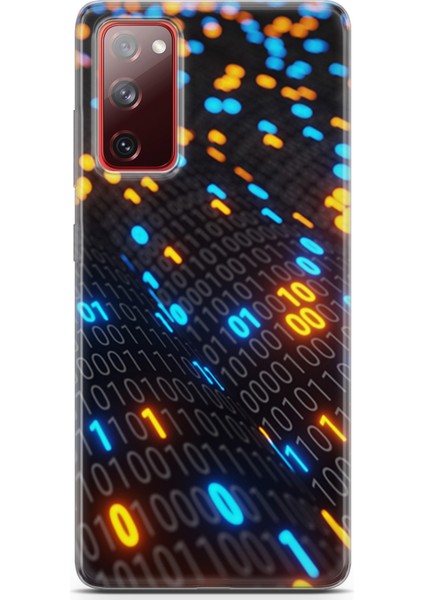 Samsung Galaxy S20 Fe Kılıf Uv Baskılı Abxbi 5 Tasarım Binary Kod
