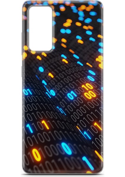 Samsung Galaxy S20 Fe Kılıf Uv Baskılı Abxbi 5 Tasarım Binary Kod