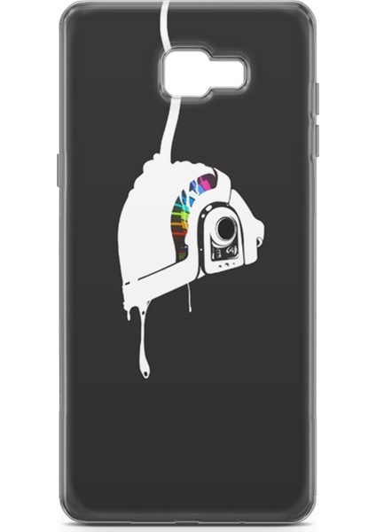 Samsung Galaxy C9 Pro Kılıf Uv Baskılı Abxbi 4 Arka Kapak Renkli Kask