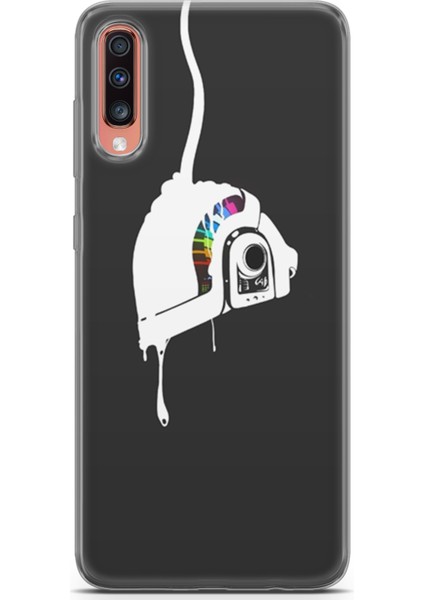 Samsung Galaxy A70 Kılıf Uv Baskılı Abxbi 4 Kapak Renkli Kask